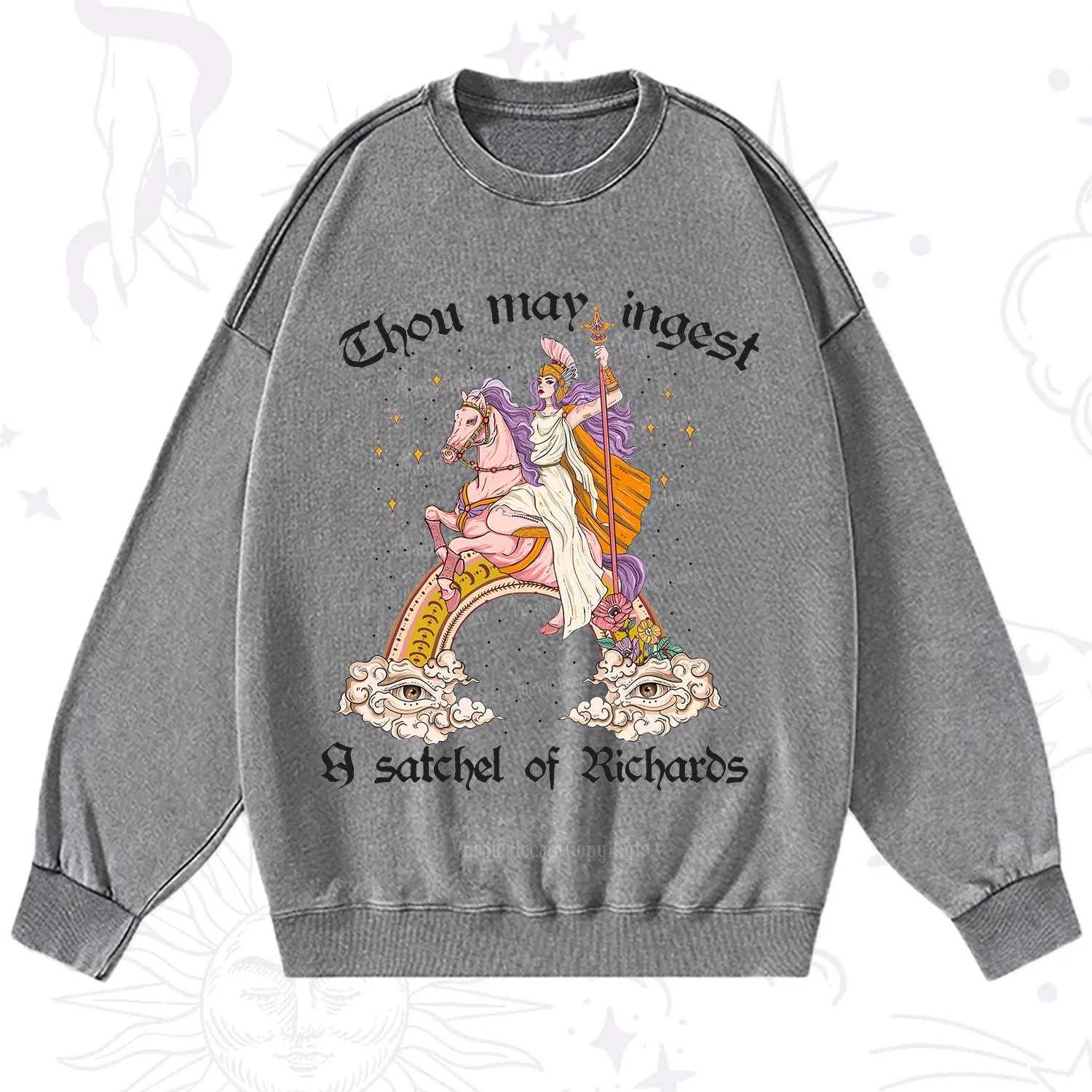 Purplehecate Thou may ingest a satchel of Richards Washed Sweatshirt