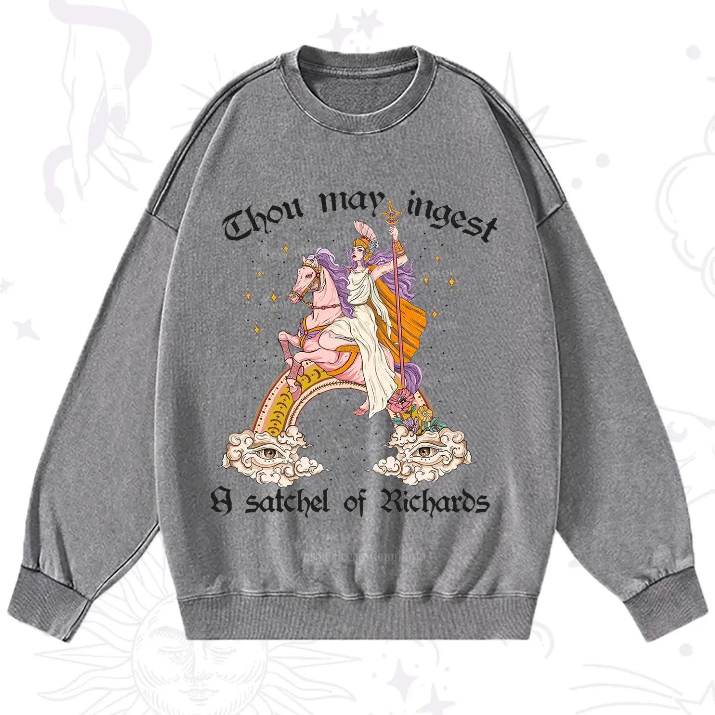 Purplehecate Thou may ingest a satchel of Richards Washed Sweatshirt