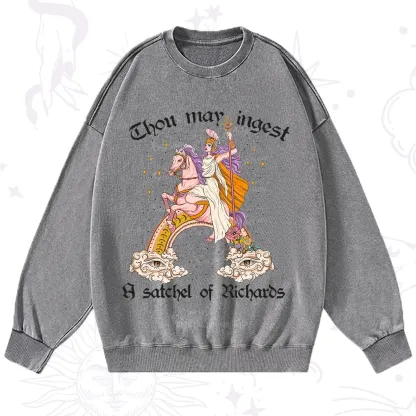 Purplehecate Thou may ingest a satchel of Richards Washed Sweatshirt