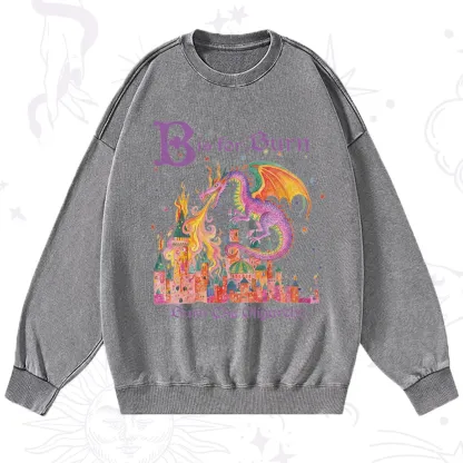 Purplehecate Burn The Oligarchy Washed Sweatshirt