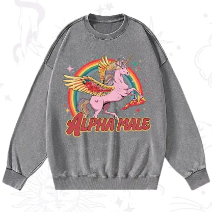 Purplehecate Alpha Male Washed Sweatshirt