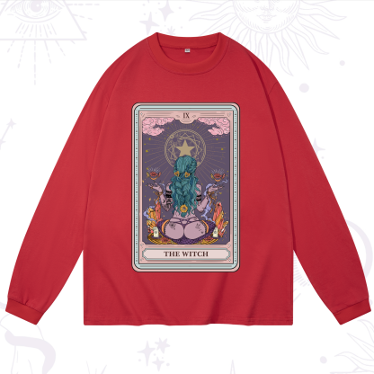 Purplehecate The Witch Tarot Card Long Sleeve T-Shirt