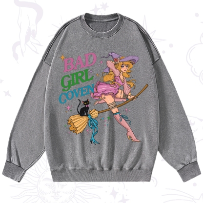Purplehecate Bad Girl Coven Washed Sweatshirt
