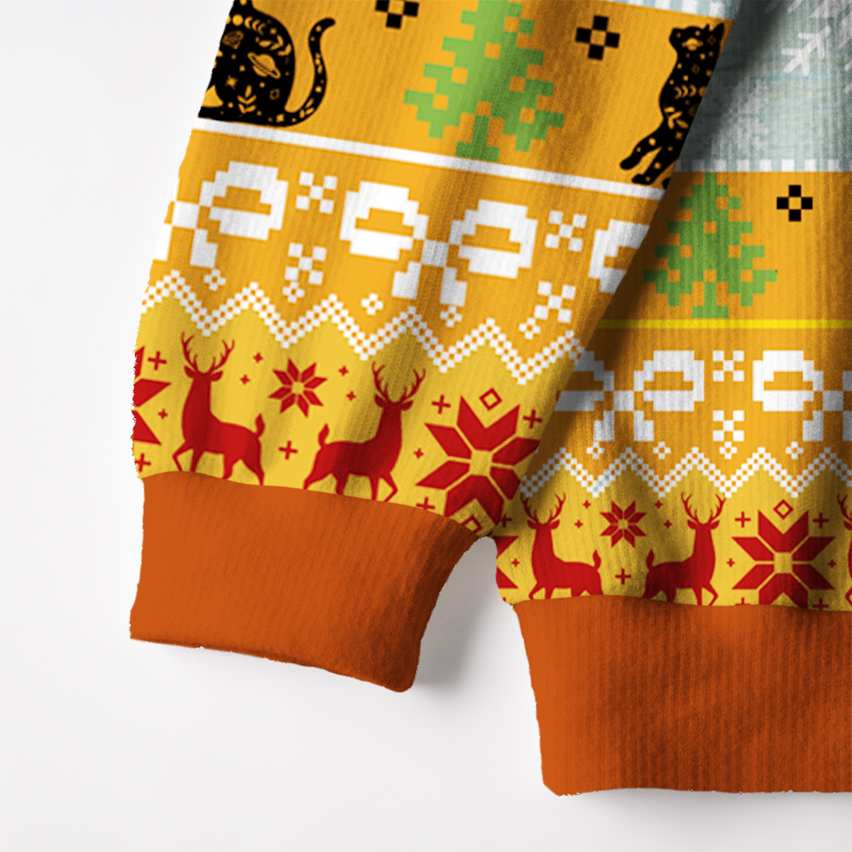 Purplehecate Sunflower Cat Ugly Cardigan Sweaters