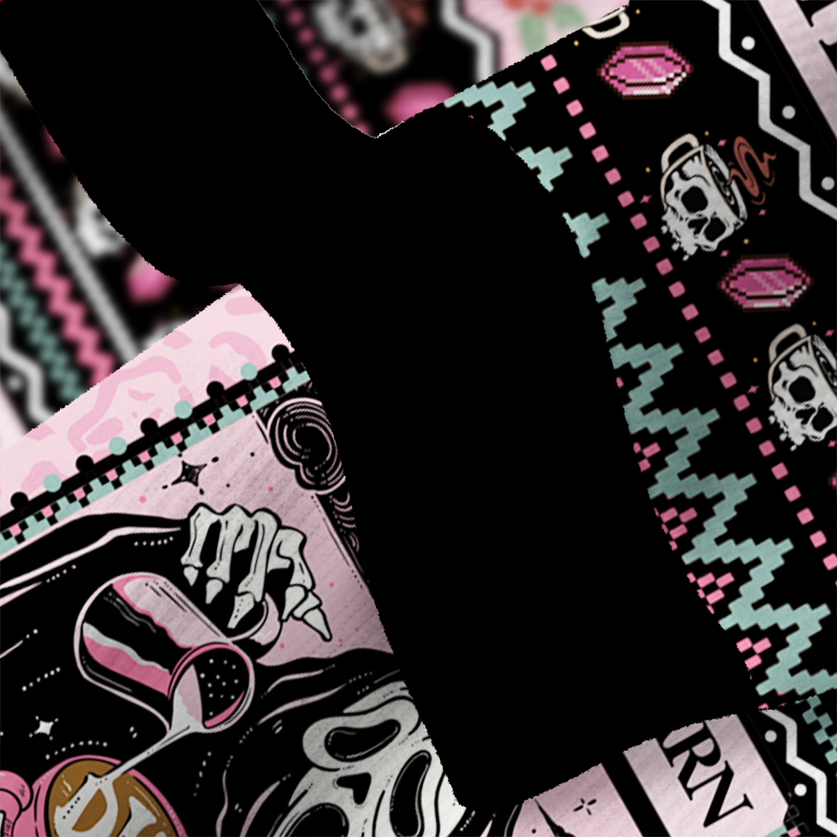 Purplehecate The You Can Learn Latte Art Fuzzy Ugly Sweatshirt