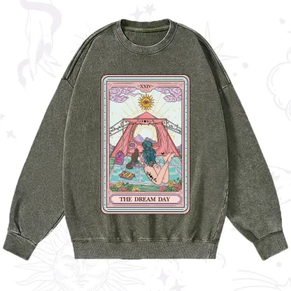 Purplehecate The Camp Lover Tarot Washed Sweatshirt