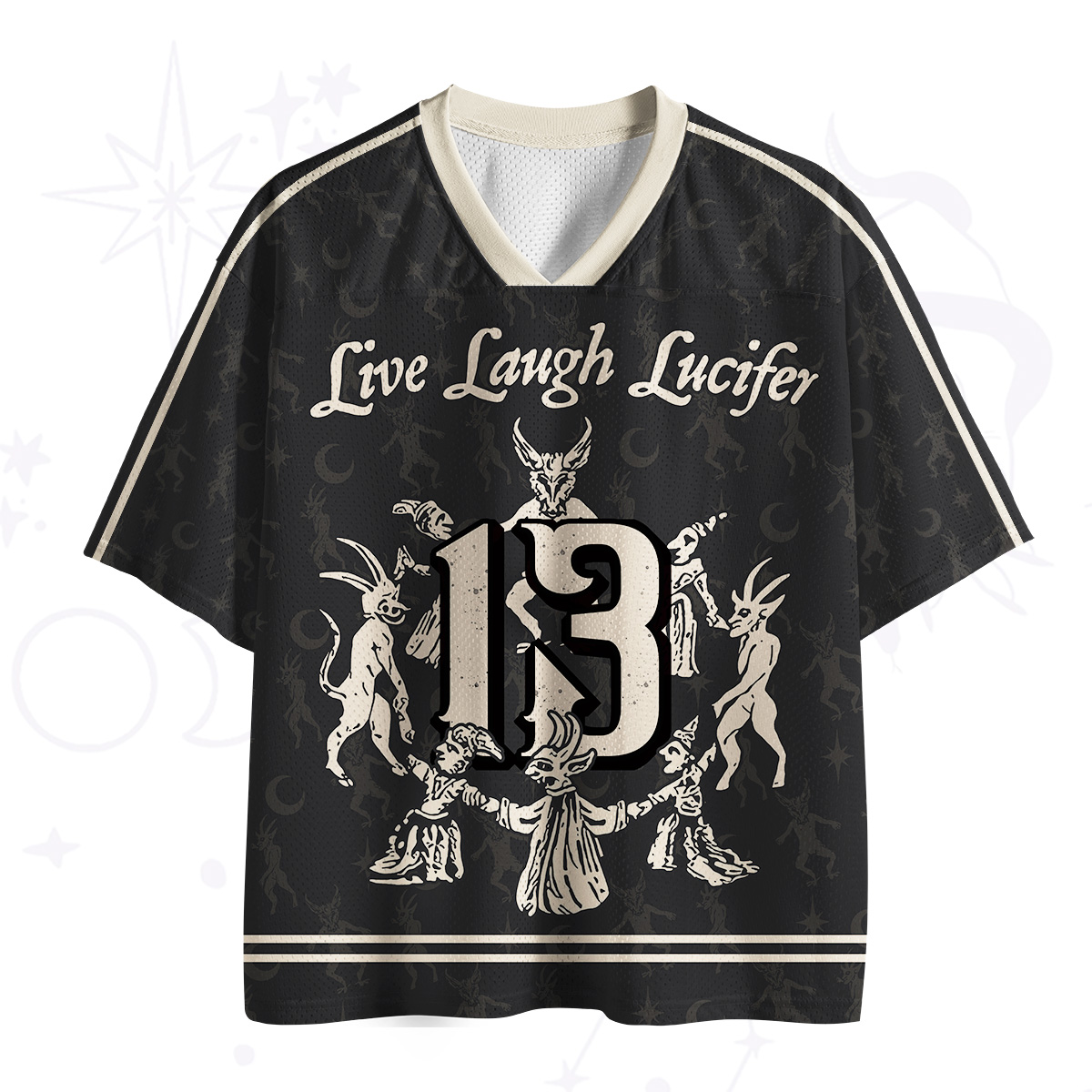 Purplehecate Live Laugh Lucifer With Wicked Delight One Mesh Jersey