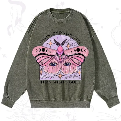 Purplehecate What's Coming Is Better Than What's Gone Washed Sweatshirt