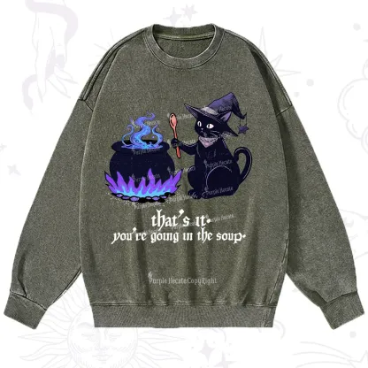 Purplehecate Trust Your Instincts Washed Sweatshirt