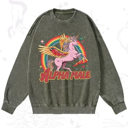 Purplehecate Alpha Male Washed Sweatshirt