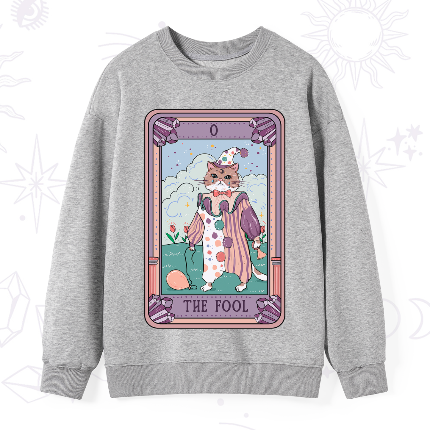 Purplehecate The Fool Tarot Card Sweatshirt