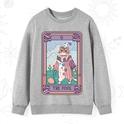 Purplehecate The Fool Tarot Card Sweatshirt