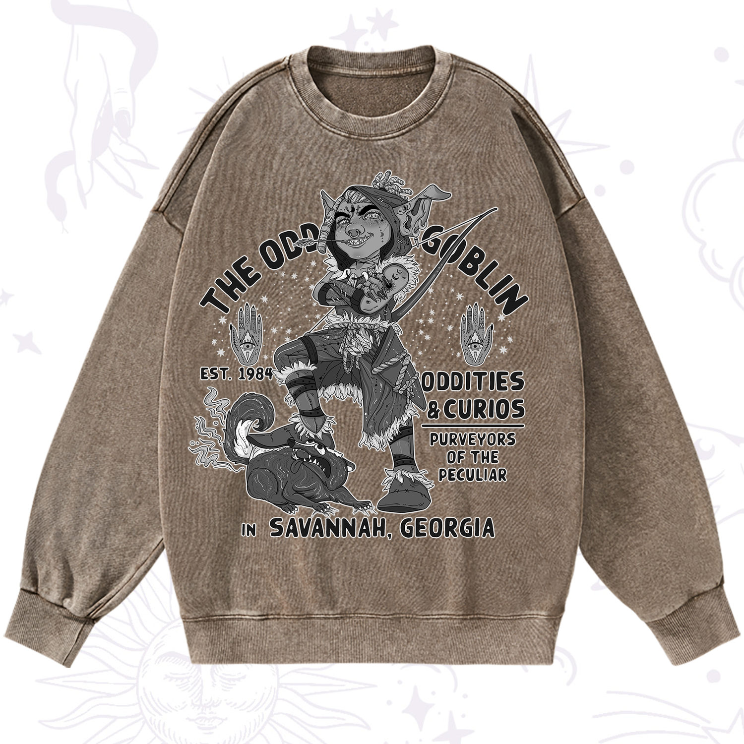Purplehecate The Odd Goblin Washed Sweatshirt