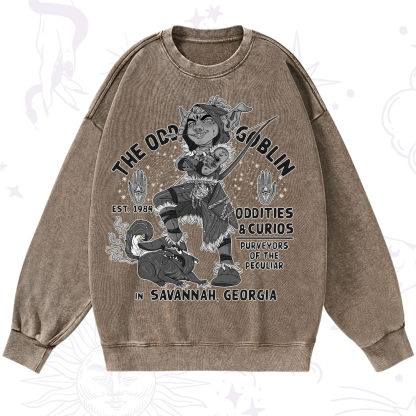 Purplehecate The Odd Goblin Washed Sweatshirt