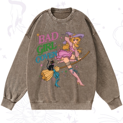 Purplehecate Bad Girl Coven Washed Sweatshirt