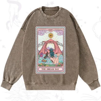 Purplehecate The Camp Lover Tarot Washed Sweatshirt