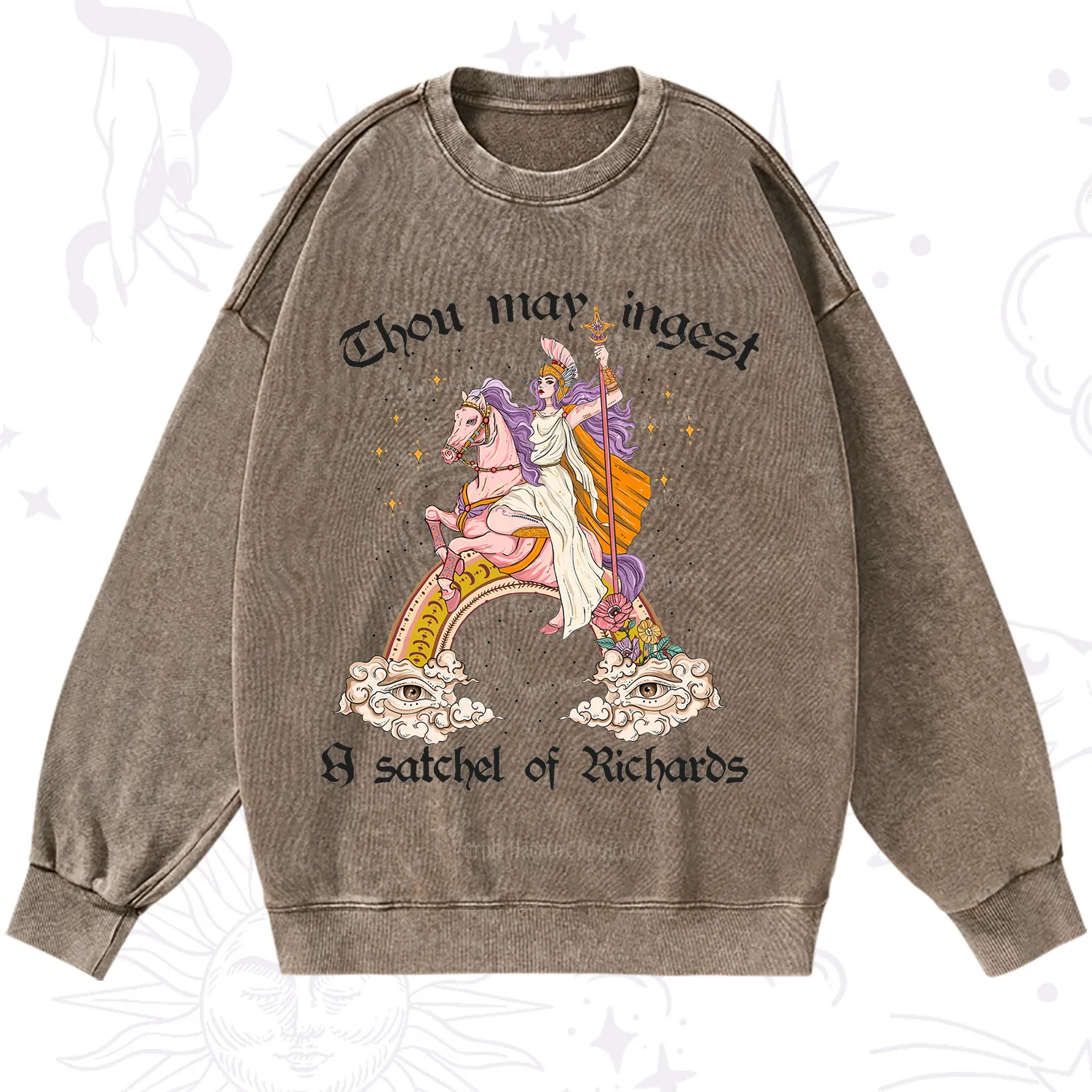 Purplehecate Thou may ingest a satchel of Richards Washed Sweatshirt
