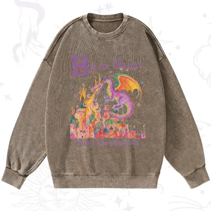 Purplehecate Burn The Oligarchy Washed Sweatshirt