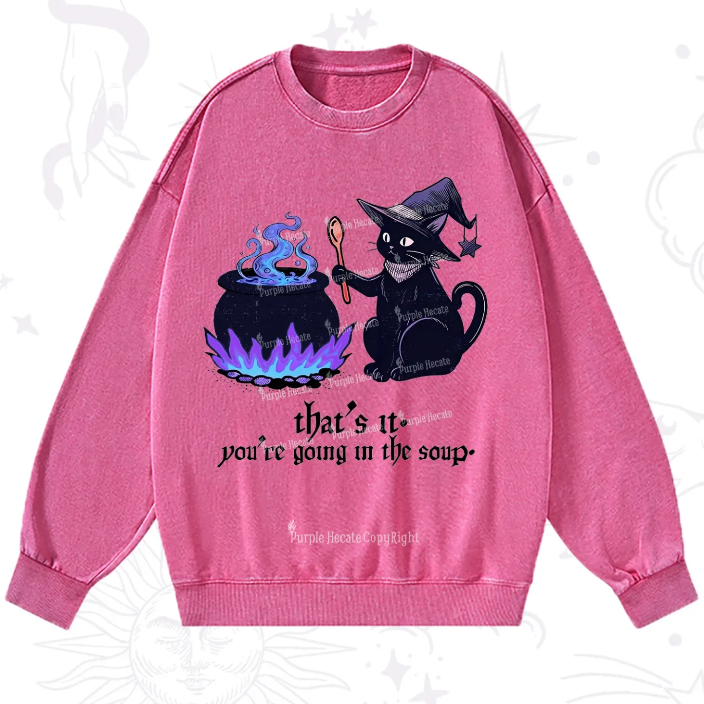 Purplehecate Trust Your Instincts Washed Sweatshirt