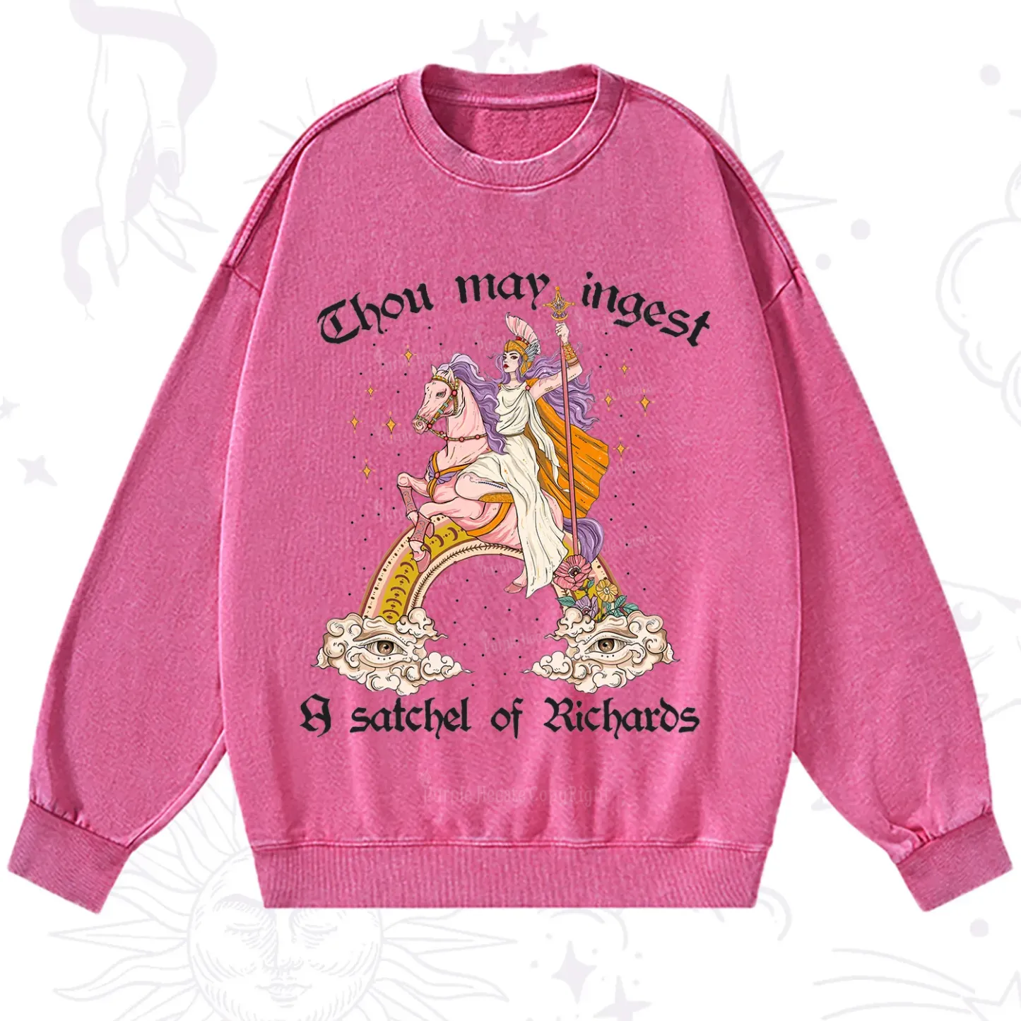 Purplehecate Thou may ingest a satchel of Richards Washed Sweatshirt