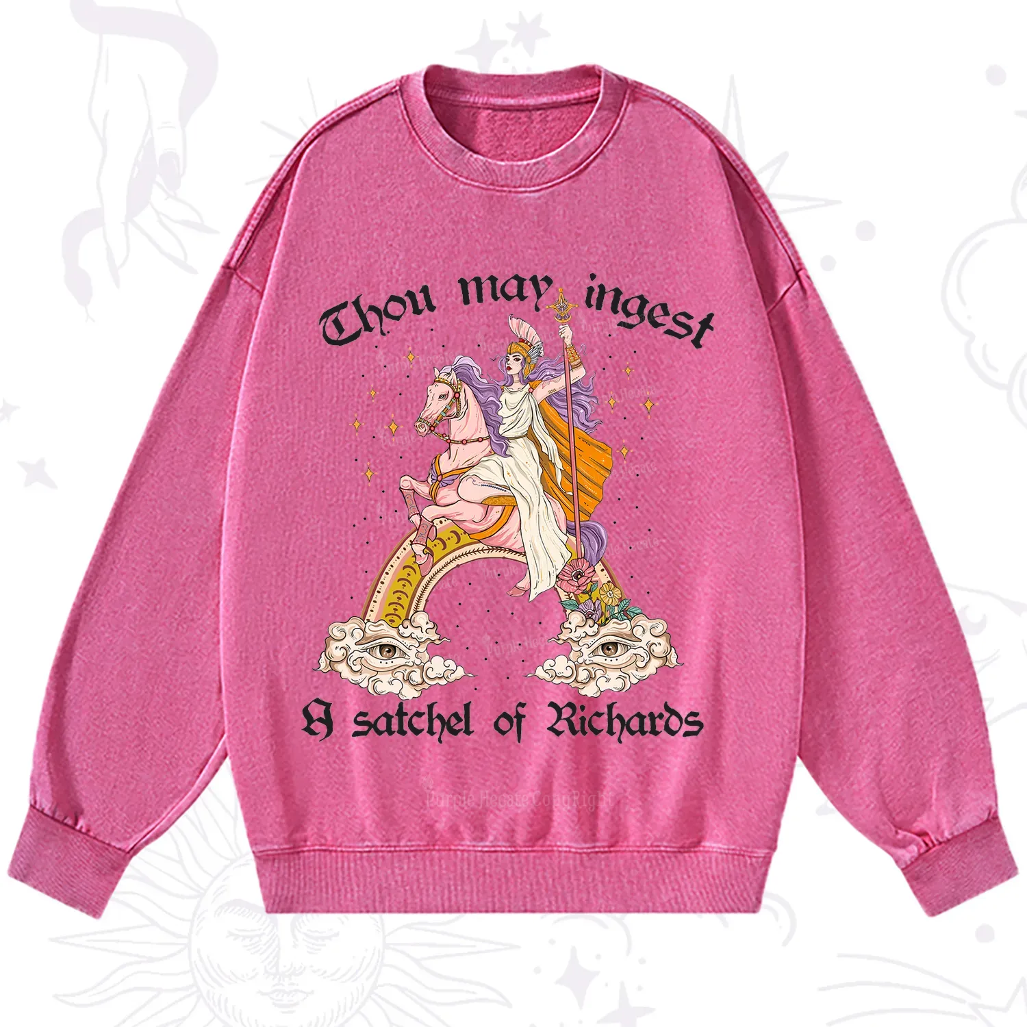 Purplehecate Thou may ingest a satchel of Richards Washed Sweatshirt