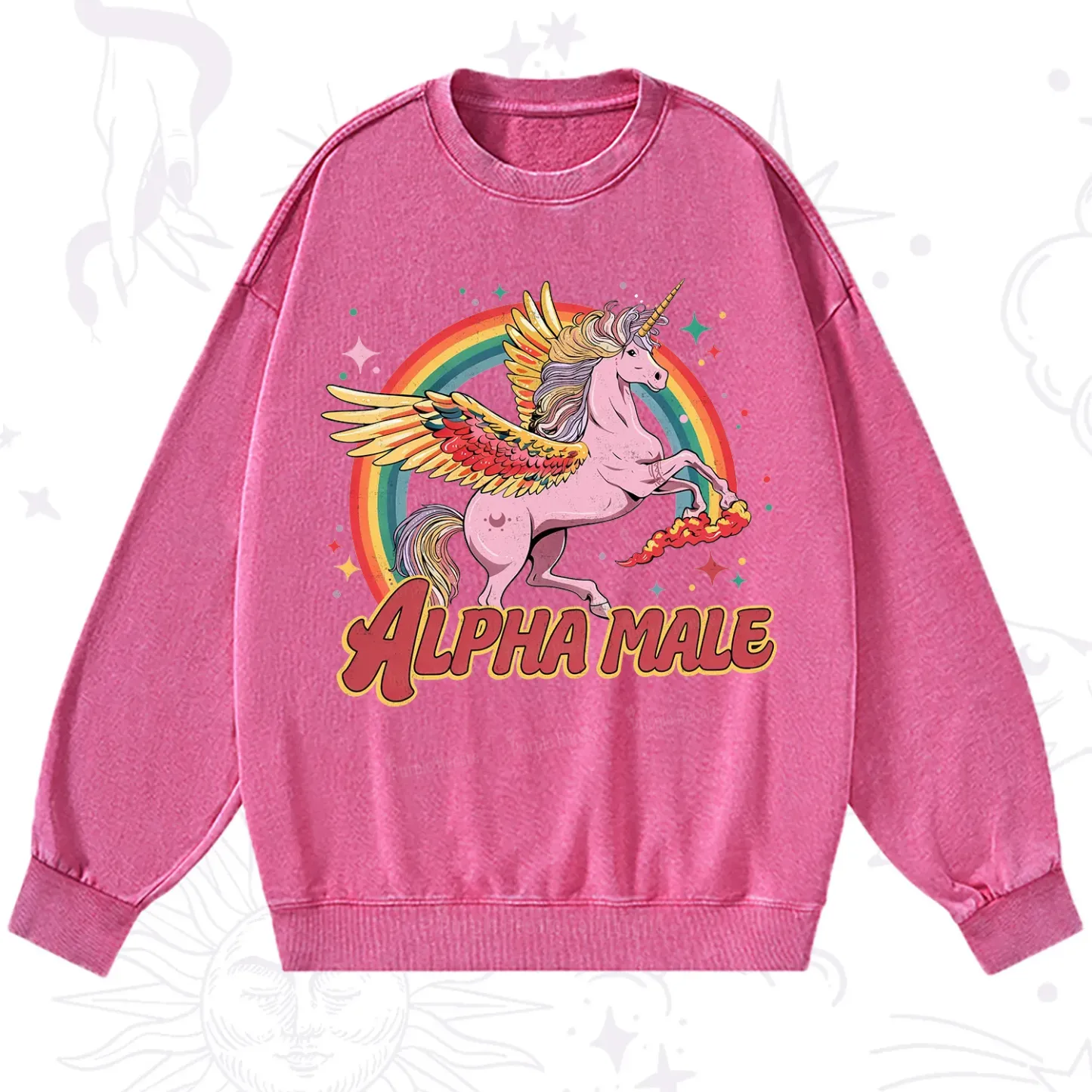 Purplehecate Alpha Male Washed Sweatshirt