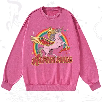 Purplehecate Alpha Male Washed Sweatshirt