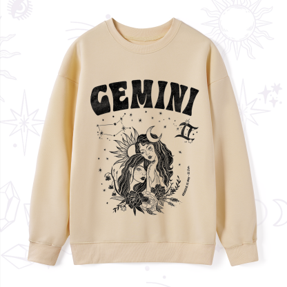 Purplehecate Gemini Zodiac Glyphs  Sweatshirt