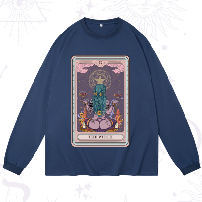 Purplehecate The Witch Tarot Card Long Sleeve T-Shirt