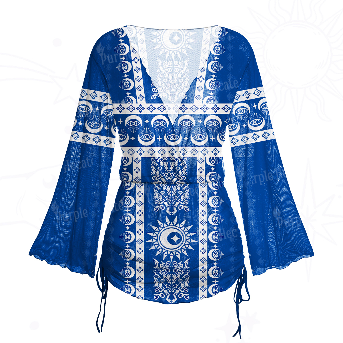 Purplehecate Visionary Sun Mesh Cover Up Dress