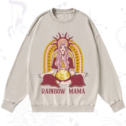 Purplehecate Rainbow Mama Washed Sweatshirt