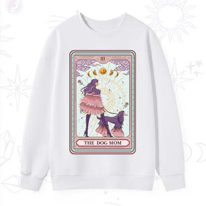 Purplehecate The Fashionable Dog Mom Tarot Card Sweatshirt