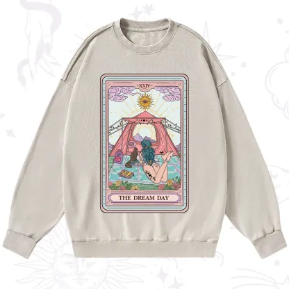 Purplehecate The Camp Lover Tarot Washed Sweatshirt
