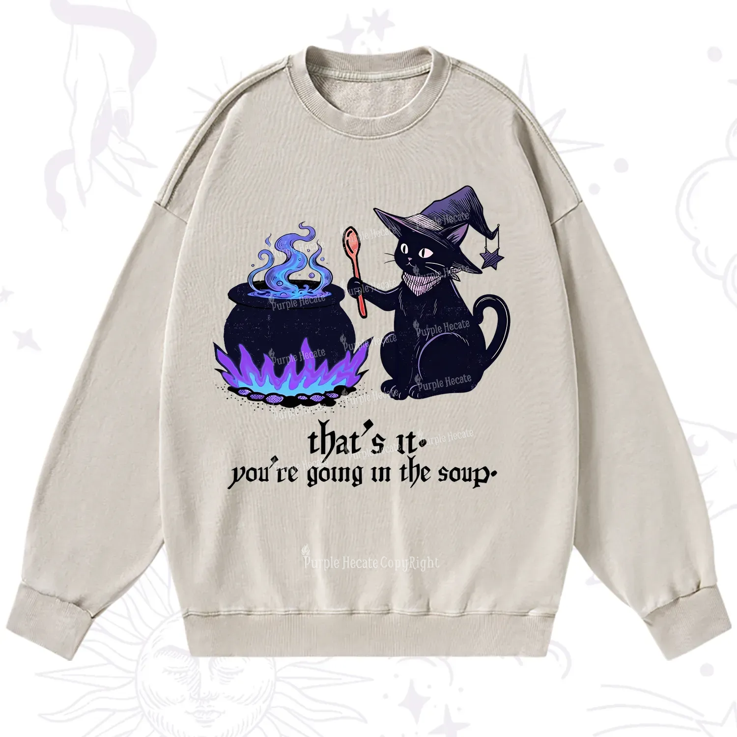 Purplehecate Trust Your Instincts Washed Sweatshirt