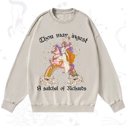 Purplehecate Thou may ingest a satchel of Richards Washed Sweatshirt