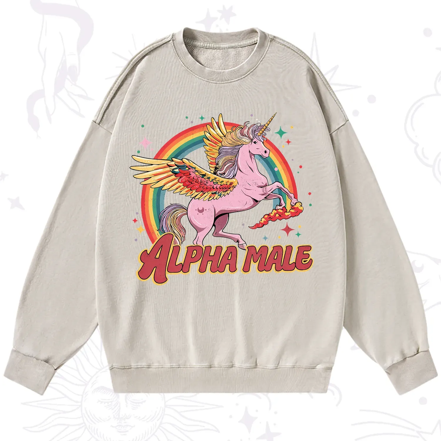 Purplehecate Alpha Male Washed Sweatshirt