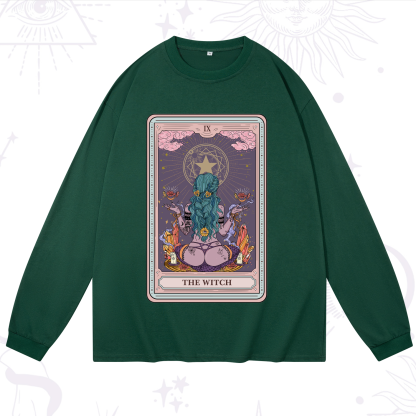 Purplehecate The Witch Tarot Card Long Sleeve T-Shirt