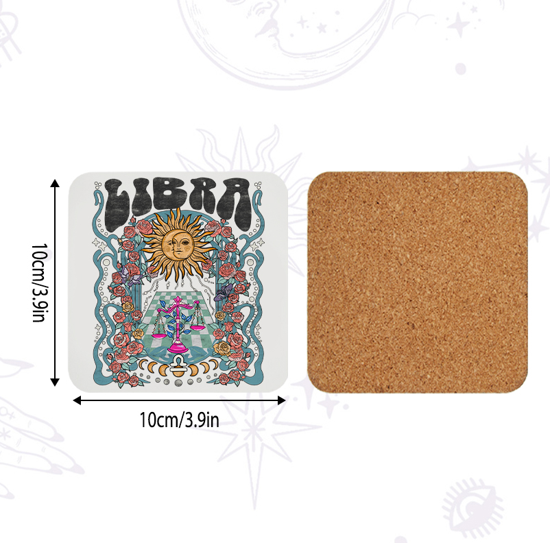 Purplehecate Libra Spirit Zodiac Coaster