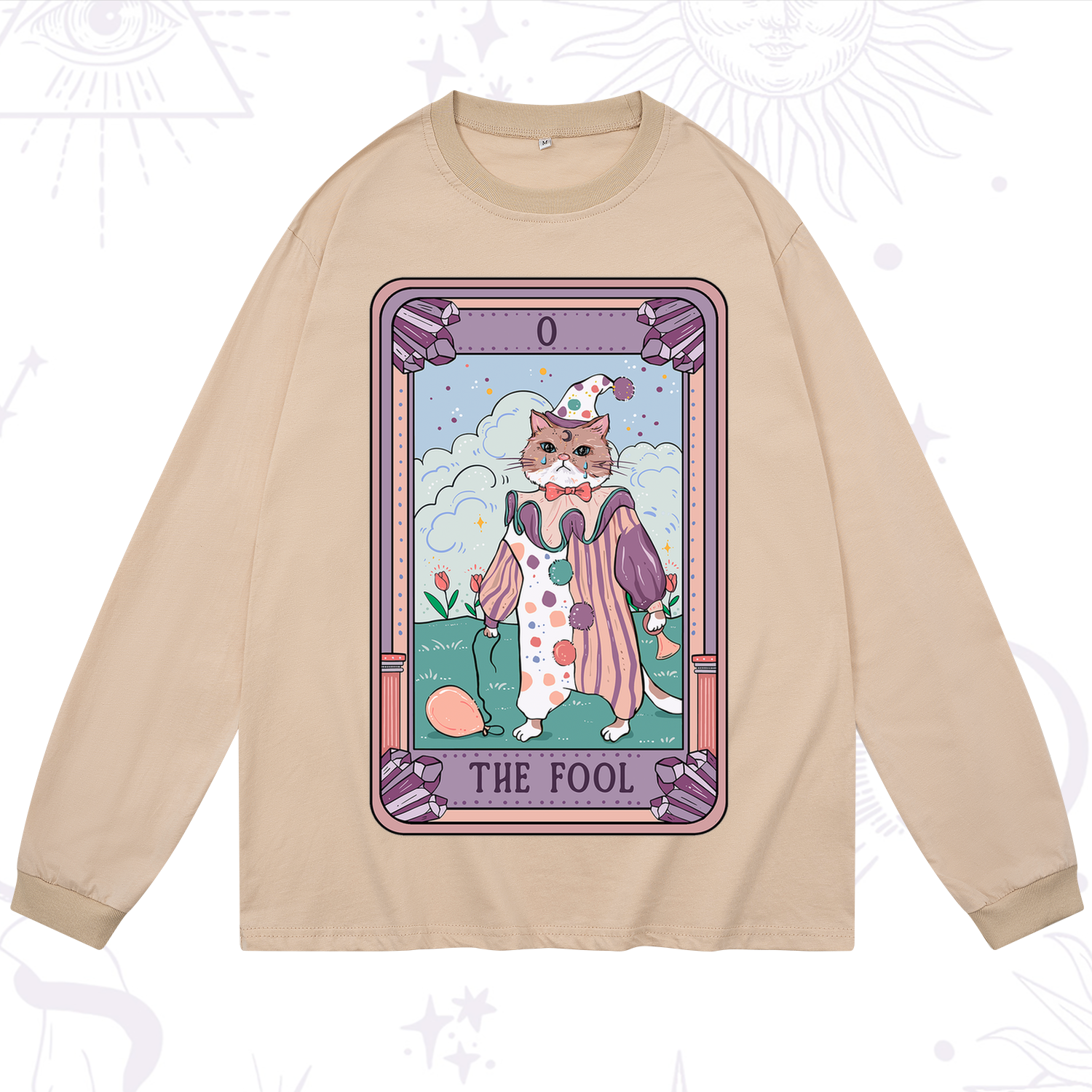Purplehecate The Fool Tarot Card Long Sleeve T-Shirt