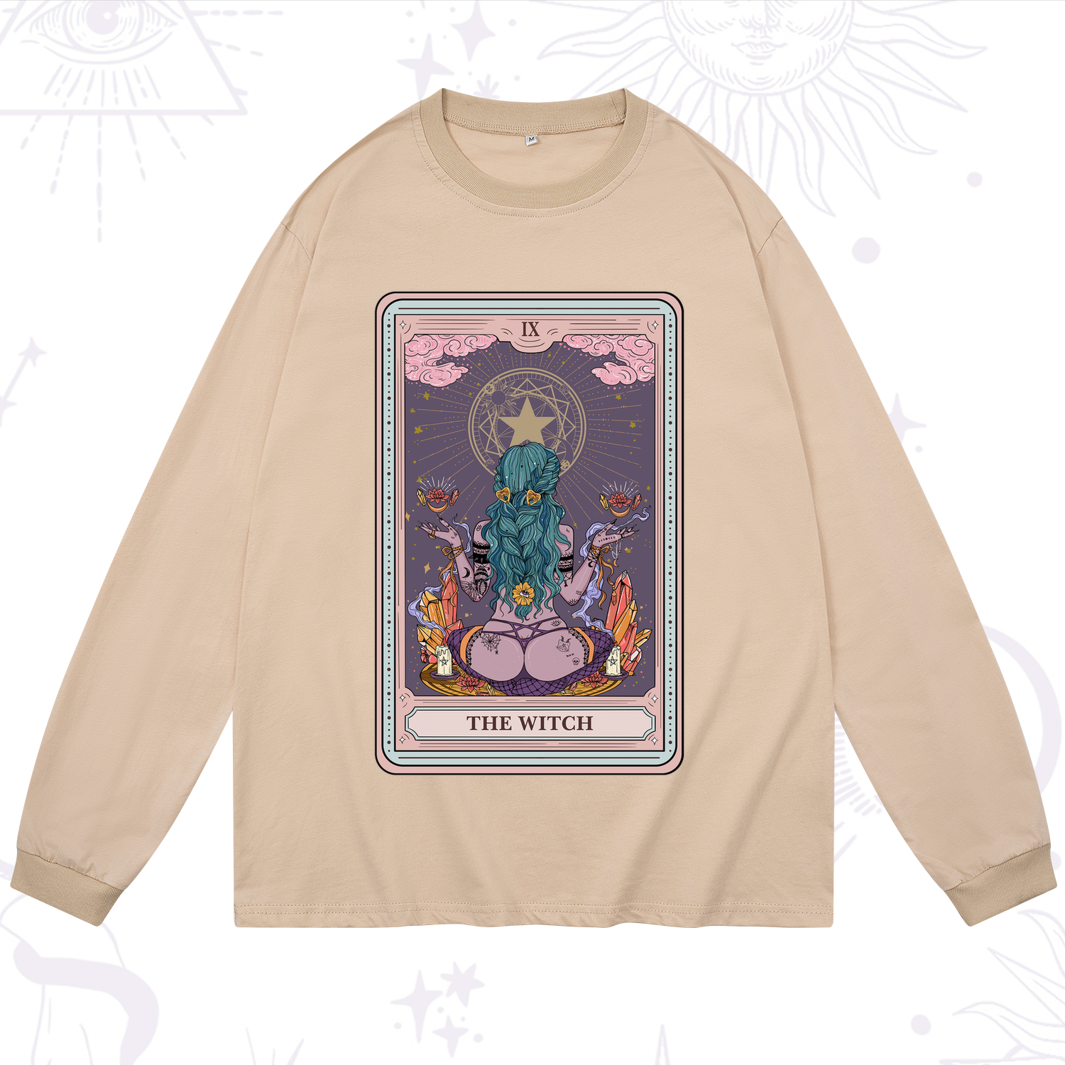 Purplehecate The Witch Tarot Card Long Sleeve T-Shirt