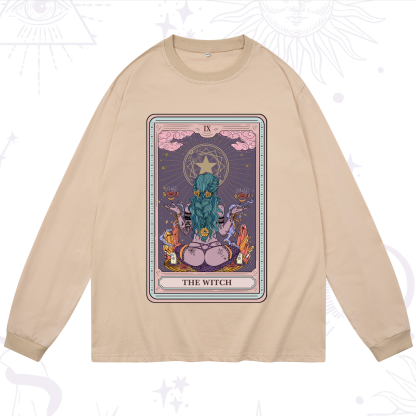 Purplehecate The Witch Tarot Card Long Sleeve T-Shirt