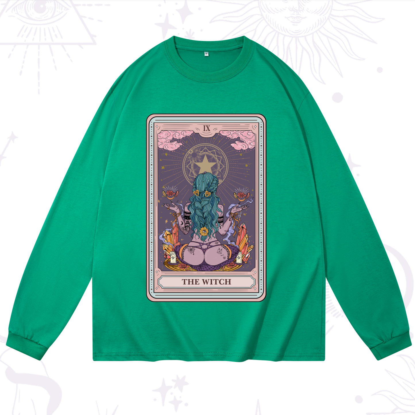 Purplehecate The Witch Tarot Card Long Sleeve T-Shirt