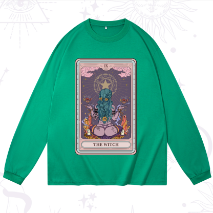Purplehecate The Witch Tarot Card Long Sleeve T-Shirt