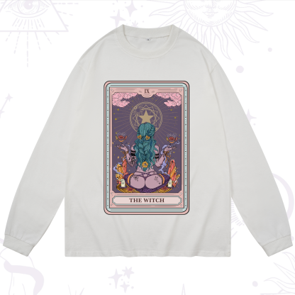 Purplehecate The Witch Tarot Card Long Sleeve T-Shirt