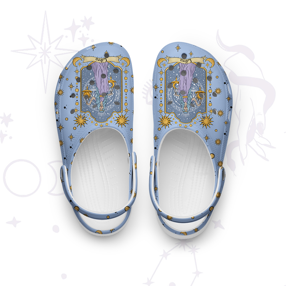 Purplehecate Libra Zodiac Rubber Clogs