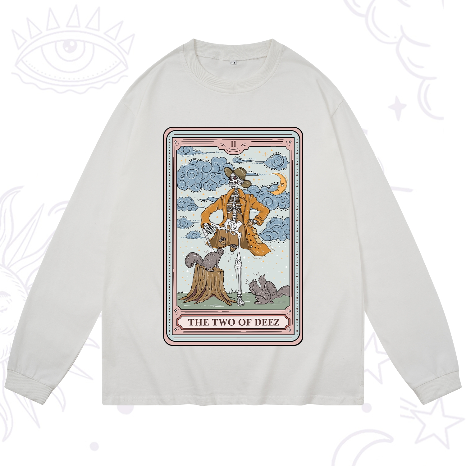 Purplehecate The Two Of Deez Tarot Long Sleeve T-Shirt
