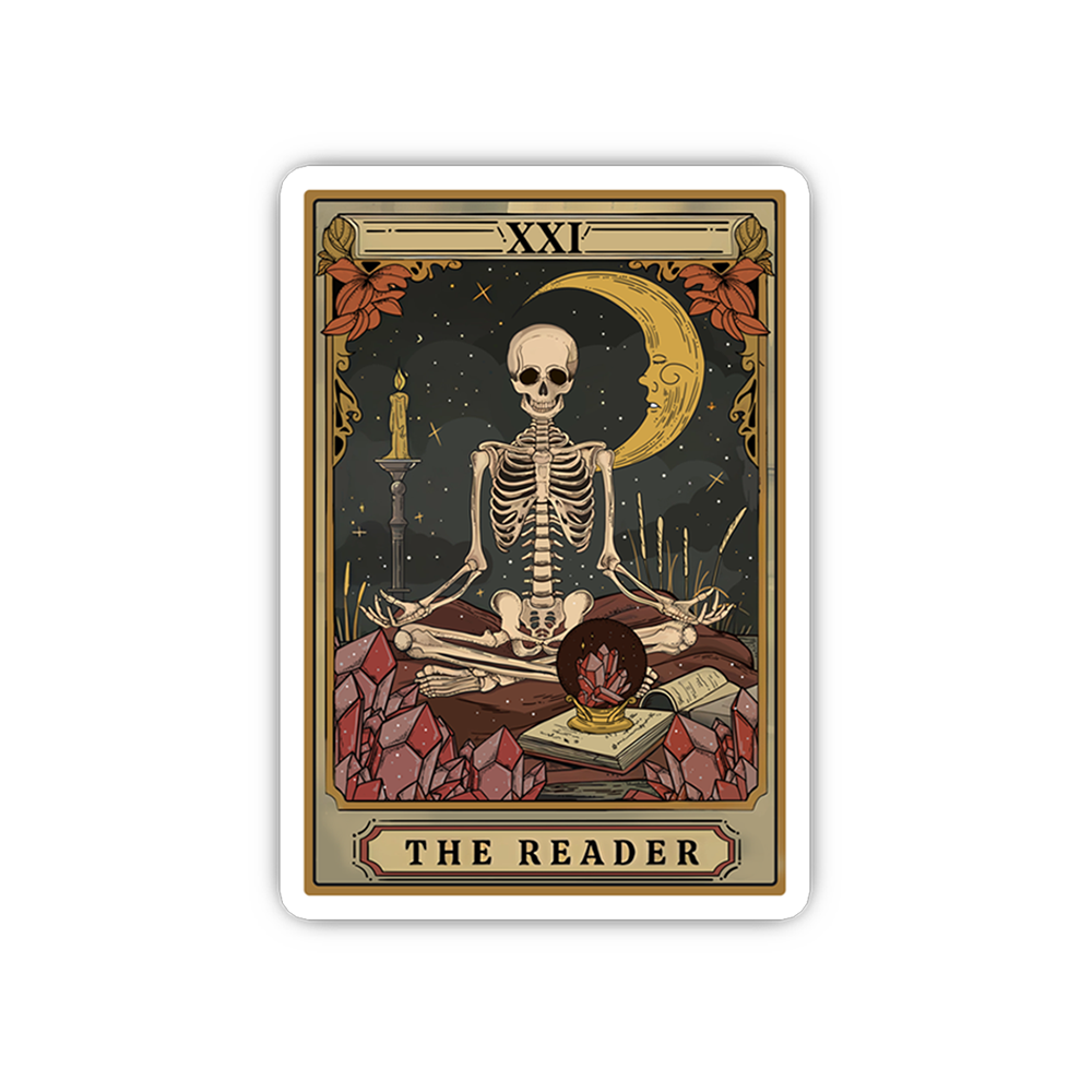 Purplehecate The Reader Tarot Sticker