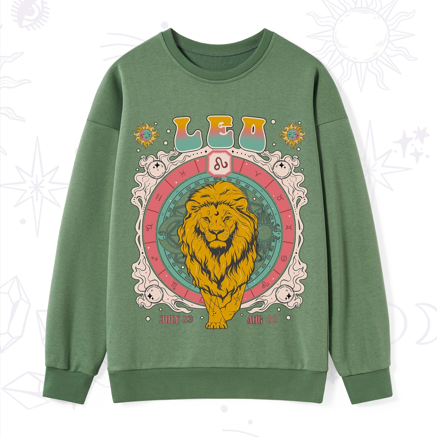 Purplehecate Leo Cosmic Zodiac Sweatshirt