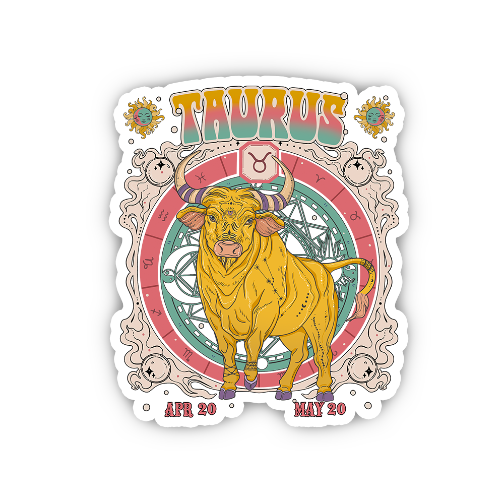 Purplehecate Taurus Cosmic Zodiac Sticker