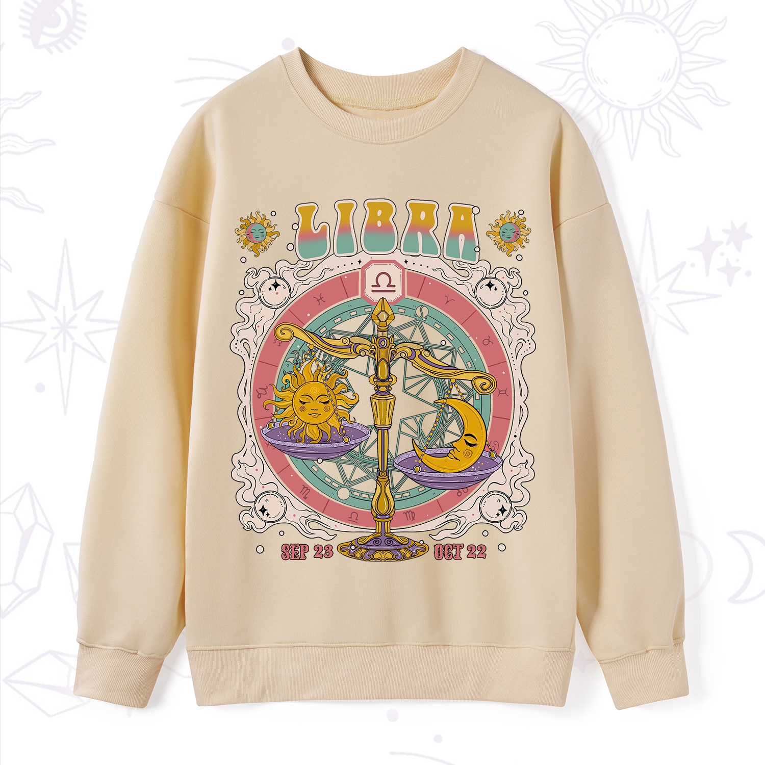 Purplehecate Libra Cosmic Zodiac Sweatshirt